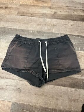 Vuori Black Washed Drawstring Lounge Shorts